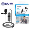 BOYA BY M1 Microphone Boya Professional Microphone For Mobile & Dslr - Black.