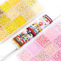 1 Set/Box Multicolor Rice Beads and Tube Beads For DIY Jewelry Making. 