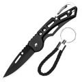 Military Tactical Knife Keychain Stainless Steel Folding Blade Knife Keyring Mini Keyrings Outdoor Survival Tools. 