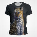 Leopard 3D T shirts for men print tees summer short oversized clothing fashion animal tops casual boys T shirt streetwear. 