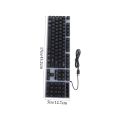 Gigasonic RGB-699GS Luminous Gaming Keyboard & Mouse Combo – RGB Backlight, High Precision Sensor, USB 2.0, 1.5M Cable. 