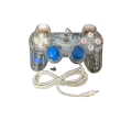 UCOM PC Dual Vibration Transparent Wired Game Controller Gaming Joypad for PC/Laptops. 