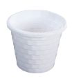 RFL Best Buy Marble Flower Tub with Tray 11"White-TEL. 