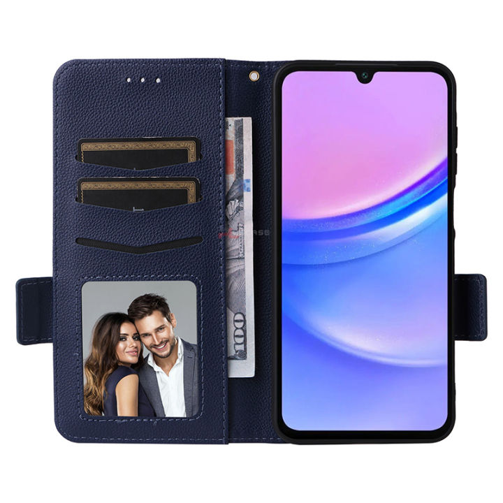PlusCase%20for%20Samsung%20Galaxy%20A16%204G%205G%20Premium%20Leather%20Camera%20Protection%20Durable%20TPU%20Shell%20Folio%20Phone%20Case%20-%20Image%203