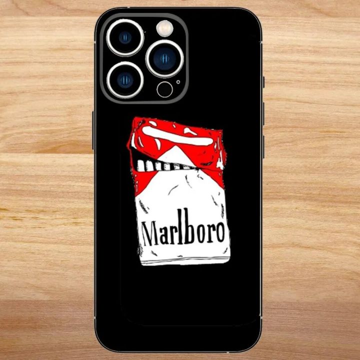 Cigarette-M-Marlboros%20Phone%20Case%20For%20iPhone15,14,13,12,11,Pro,Max,Plus,Mini,X,XS,XR,8,7,6,S,Plus,SE%20Soft%20Black%20Case%20-%20Image%204