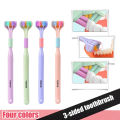 Three Sided Soft Hair Tooth Toothbrush Ultra Fine Soft Bristle Adult Toothbrush Oral Care Safety Teeth Brush Oral Health Cleaner. 
