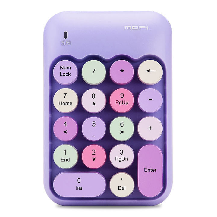 【Limited Time Only】 MOFII Numeric Keypad,Colorful Retro Mini Portable Numeric Keypad,2.4G External Keyboard for Computer,