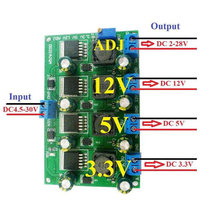 3A%204CH%204.5-30V%20to%203.3V%205V%2012V%20DC%20DC%20Step-Down%20Buck%20Converter%20Module%20LM2596%20AMS1117%207805%207812%20MP2307%20MP1584%20-%20Image%202