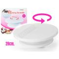 Cake Decorating Turn Table 28cm - White.