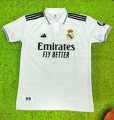 Real Madrid Jersey New Jersey Premium Quality Jersey Collar Short Sleep Jersey Football Clubs Jersey Embroidery Logo Jersey 2024. 