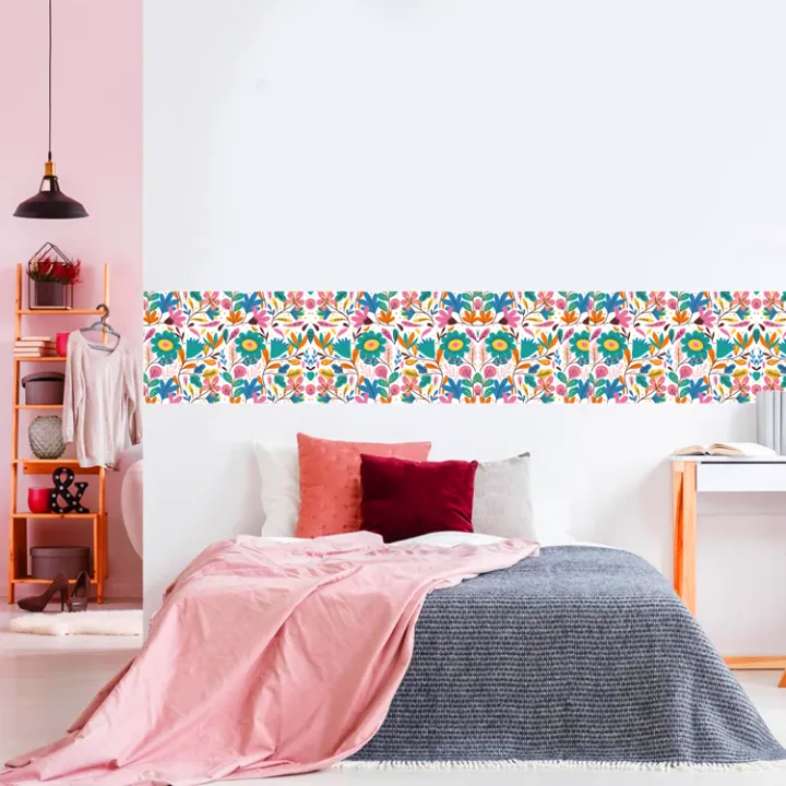 Spring%20Flower%20Boho%20Art%20Sticker%20for%20Decorating%20Wall%20Furniture%20Tiles%20Waterproof%20Decal%20-%20Image%204