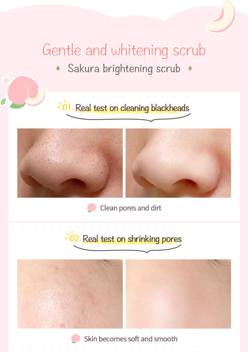 LAIKOU%20Body%20Scrubs%20Natural%20Pore%20Shrinking%20Skin%20Exfoliating%20Peach%20Scrub-%2090g%20-%20Image%207