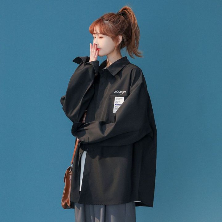 White%20Shirt%20Women's%20Spring%20and%20Autumn%20Chic%20Student%20Versatile%20Chic%20Inner%20Wear%20Blouse%20Design%20Sense%20Niche%20Korean%20Style%20Jacket%20-%20Image%204