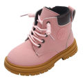 Boys' Spring and Autumn Baby Single Boots, New High-top Booties, Children's Martin Boots, Girls' Korean Trendy Casual Leather Boots. 
