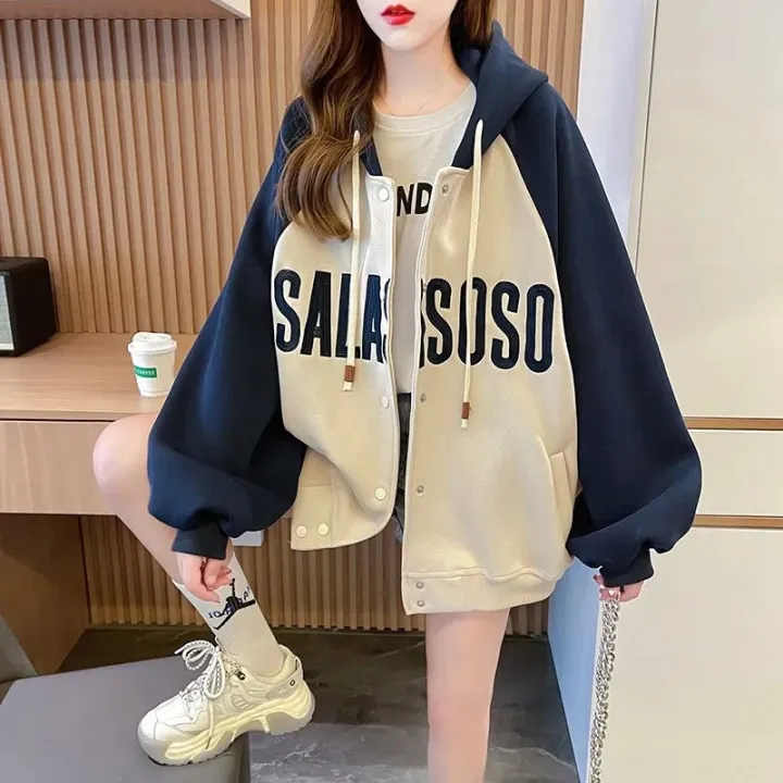 Korean%20style%20new%20loose%20cotton%20long-sleeved%20hoodie%20jacket%20-%20Image%204