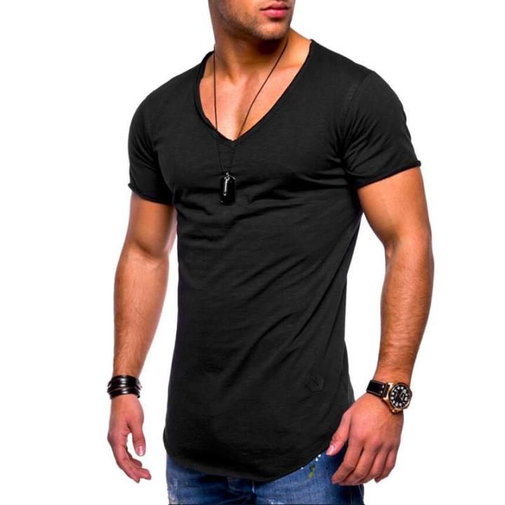 Men's%20Tops%20Tees%20Arrived%20Deep%20V%20neck%20short%20sleeve%20men%20t%20shirt%20Slim%20Fit%20t-shirt%20men%20Skinny%20casual%20summer%20tshirt%20camisetas%20size%203XL%20-%20Image%203