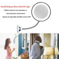 makeup mirror magnifying makeup mirror 360-degree rotation 10X magnification magnifying mirror gooseneck mirror LED light for vanity mirror beauty tool dressing table accessory cosmetic essential. 