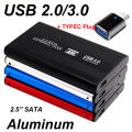 Usb 3.0/2.0 2.5 Inch Hard Drive Disk Enclosure Hdd External Box Case Aluminum Caddy 2.5" Sata Hdd Led For Computer Type C.