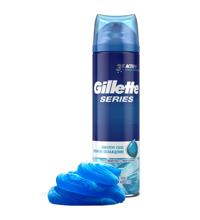200%20ml%20Gillette%20series%20Sensitive%20Cool%20shave%20gel%20International%20UK%20product%20used%20for%20male%20-%20Image%202