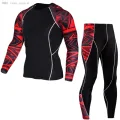Tracksuit Women Jogging skin care kits Fitness leggings MMA Rashard kit Compression Sportswear Women's suit Winter Thermal. 