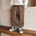 Autumn Kids Solid Casual Sweatpant for Boys Ankle Length Harem Pant 3+y Young Children Clothing Spring Thin Girls Sport Trousers. 