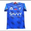 Al Hilal Half Sleeve Blue Football Jersey 2023 - Show Your Support For Your Favorite Team With This Authentic Jersey. 