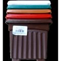 Flower Tub Square 4.5" Mix color 5 pics Set. 