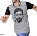 Argentina's Messi Lovers Round Neck Short Sleeve Tshirt.