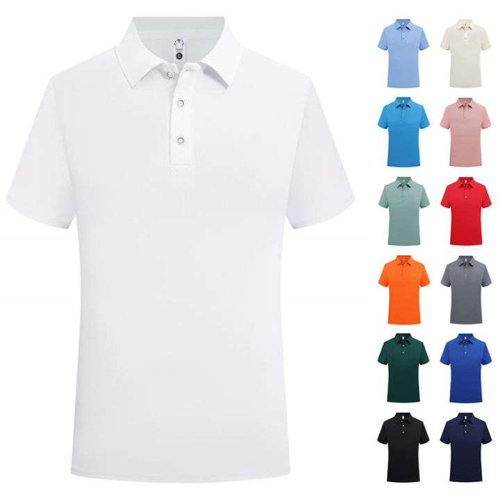 Men Breathable Formal Collar T Shirts Bulk Wholesale Plain White Uniform  Polo T Shirts For Men Casual Camisa Polos Para Hombre