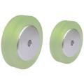 2 Pcs Aluminum Polyurethane Industrial Encoder Wheel Measuring Wheel for Measuring Rotary Encoder 100mm & 200mm.