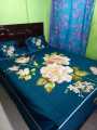 Double King Size Bedsheet With Two Pillow Cover.