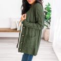 Women Casual Cardigans 2022 Fall Winter Twsited Sweater Cardigan Button Up Knitted Jackets Oversized Sweater Tops. 