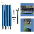 4x Trampoline Poles Universal Padding Steel Poles Trampoline Net Poles Anti Collision Foamed 1.76m. 