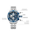 NAVIFORCE NF8042 Multi-function Chronograph Watch Fashion Casual Waterproof Luxury Gift Luminous Men’s Watch. 