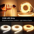 3mm FOB COB LED Strip Light 12V Super Fine Thin Linear Flexible LED  Ribbon Tape for Room Decor Lights House Night Lamp-Cool White 6500K-0.5 meter-DC 12V (3mm wide)-. 