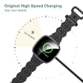 2PCS USB Charger Cable for Fitbit-Versa-4-Sense-2-Versa-3-Sense Cable USB Cable Cord Fast Charging Smartwatch. 