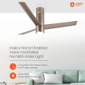 Orient Aeroslim BLDC Motor 48" Smart Inverter Ceiling Fan with IOT, Remote & Under Light (Brown).