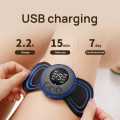 Electric Pulse TENS Muscle Stimulator Pad, Rechargeable Pain Relief Device for Back, Legs & Body Relaxation - Wireless EMS Neck & Shoulder Massager. 