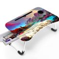 Foldable Laptop Table With Optional Drawer - Convenient And Portable Desk Solution. 