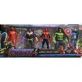 Avengers 4 Super Hero Toy Set iron man hulk Spider-Man thanos captain america(5pcs) - Toys For Boys. 