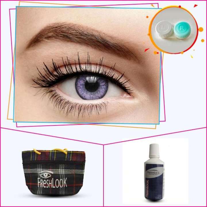 Fresh Look purple color Contact lense(Full set)