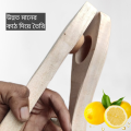 LEMON SQUEEZER WOODEN, JUICER, CRUSHER, JUICE SQUEEZER, LEMON MESHER FOR HOME AND KITCHEN. 