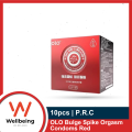OLO Bulge Spike Orgasm Condoms Red 10pcs Condom for Men. 