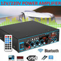 12v 220v 800w Bluetooth 5.0 Amplifier For Speakers 2.0 Channel Car Audio Power Amp Bass Hifi Music Player Aux Fm Tf With Remote. 
