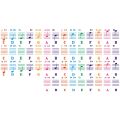 Piano Sticker Transparent Piano Keyd Sticker 49/54/61/88 Key Electronic Keyd 88 Key Piano Stave Note Sticker for Piano Keys.