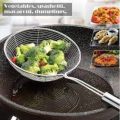 Frying strainer/ Large Oil Strainer/ Deep Fry Strainer for Kitchen/ Tel Chakni -Stainless Steel.