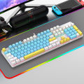 Directly for HJK901 wired true mechanical keyboard, luminous multi-color, hot-swappable blue switch computer, gaming office.