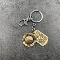 New Anime One Piece Metal Keychain Choker Necklace Luffy Ace Straw Hat Pendant Men Women Gift Anime Accessories Wholesale. 