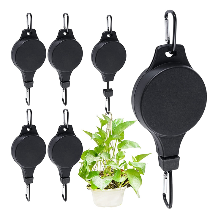 12%20Pack%20Plant%20Pulley%20Retractable%20Hanger%20Plant%20Pulley%20Adjustable%20Height%20Wheel%20for%20Hanging%20Plants%20Indoor%20Black%20-%20Image%206
