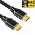 Certified HDMI 2.1 cable 4K 120Hz 3M 2M 4K 120Hz cable HDMI 2.1 for Xbox Series X PS5 Xiaomi Mi Box HDR10 48Gbps HDMI 8K cable. 